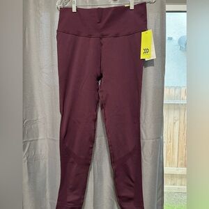 Burgundy Athletic Leggings